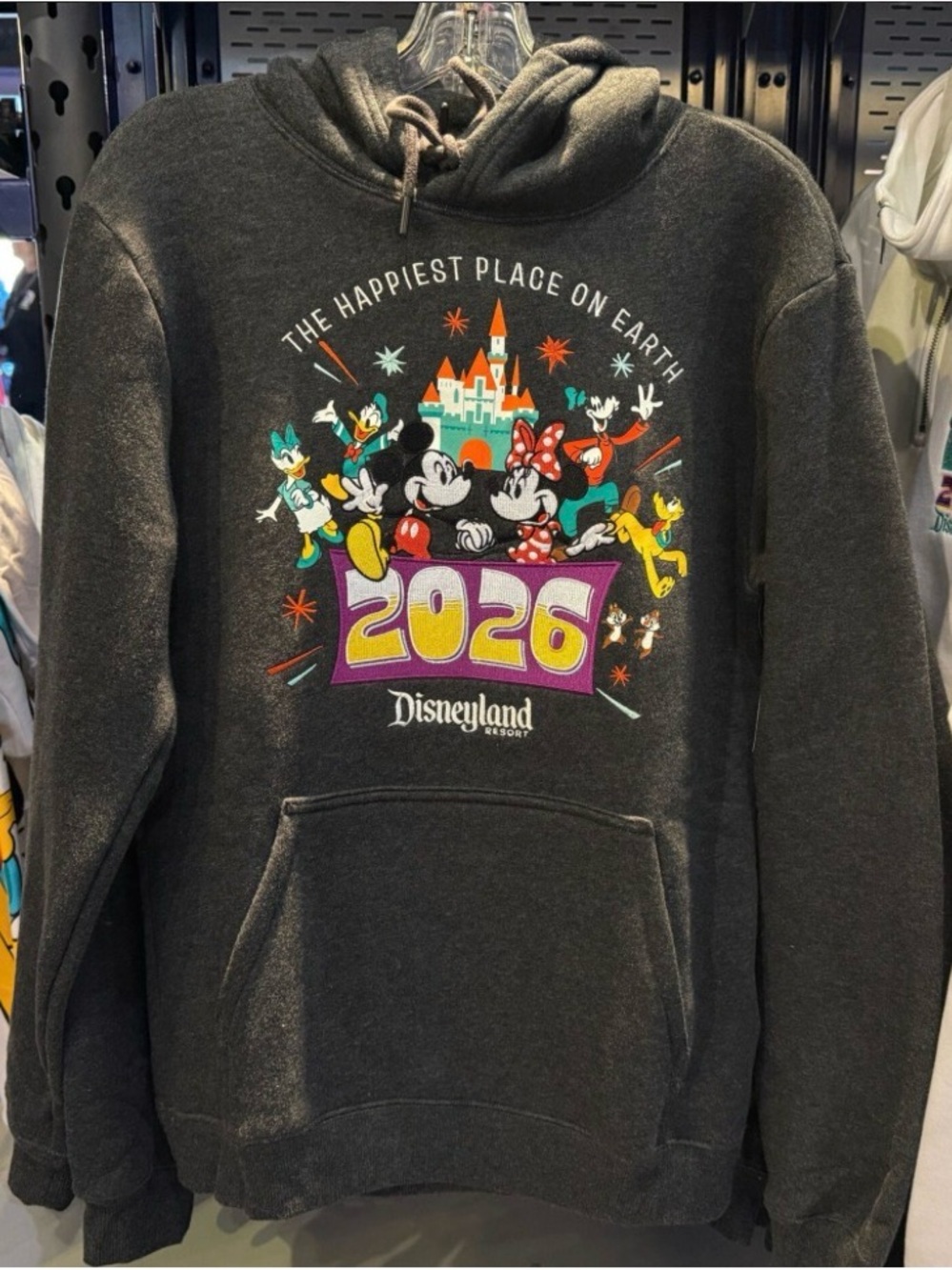 Disney 2026 Black Graphic Hoodie - Mickey & Friends
